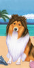 Sheltie Sable Bath Beach Towel