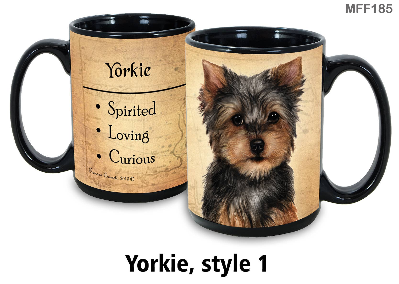 Yorkie Puppy Cut Coffee Mug Cup