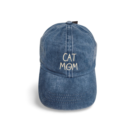 Cat Mom Embroidered Baseball Hat