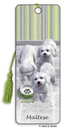 Maltese 3D Dog Bookmark