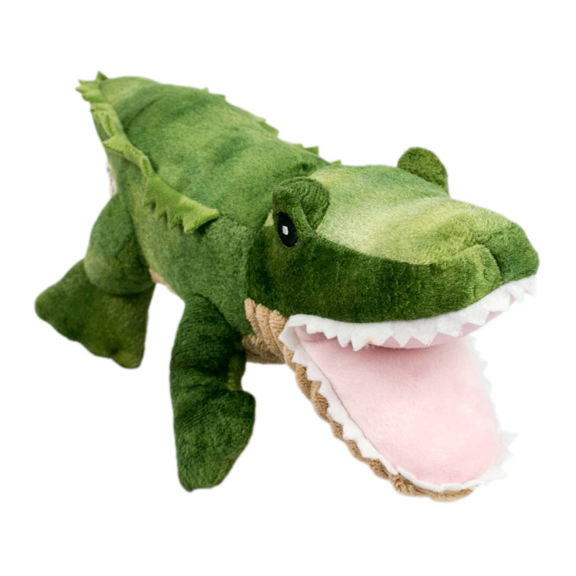 Tall Tails Crunch Plush Gator Dog Toy - 15