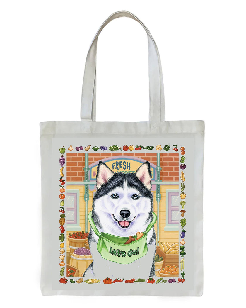 Husky -   Dog Breed Tote Bag