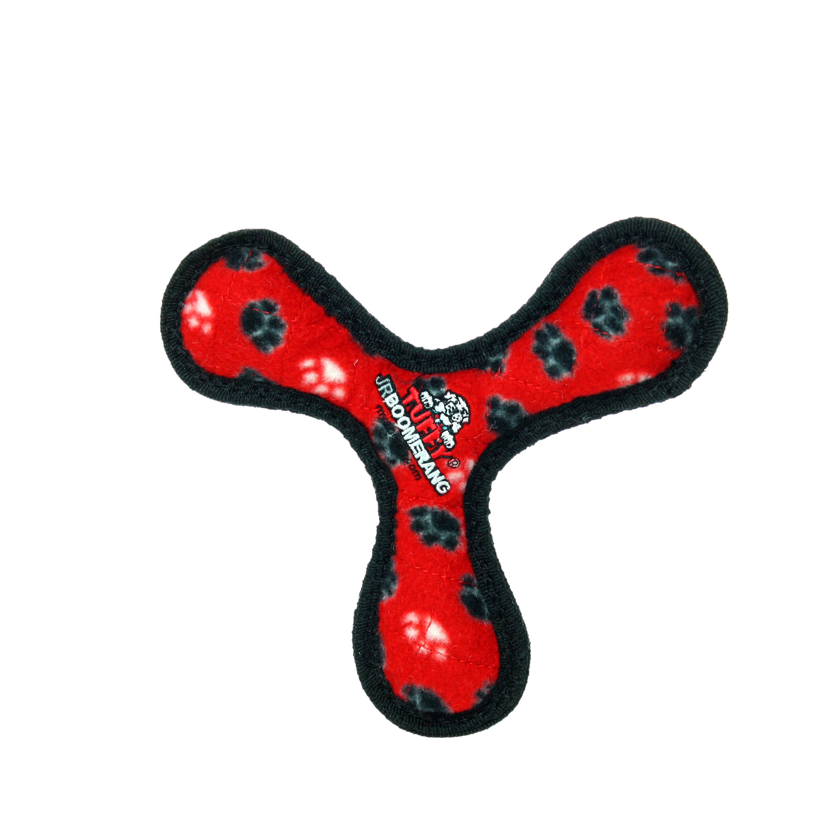 Tuffy Jr Boomerang - Red Paw, Durable, Squeaky Dog Toy