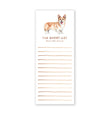 Corgi Short List Notepad