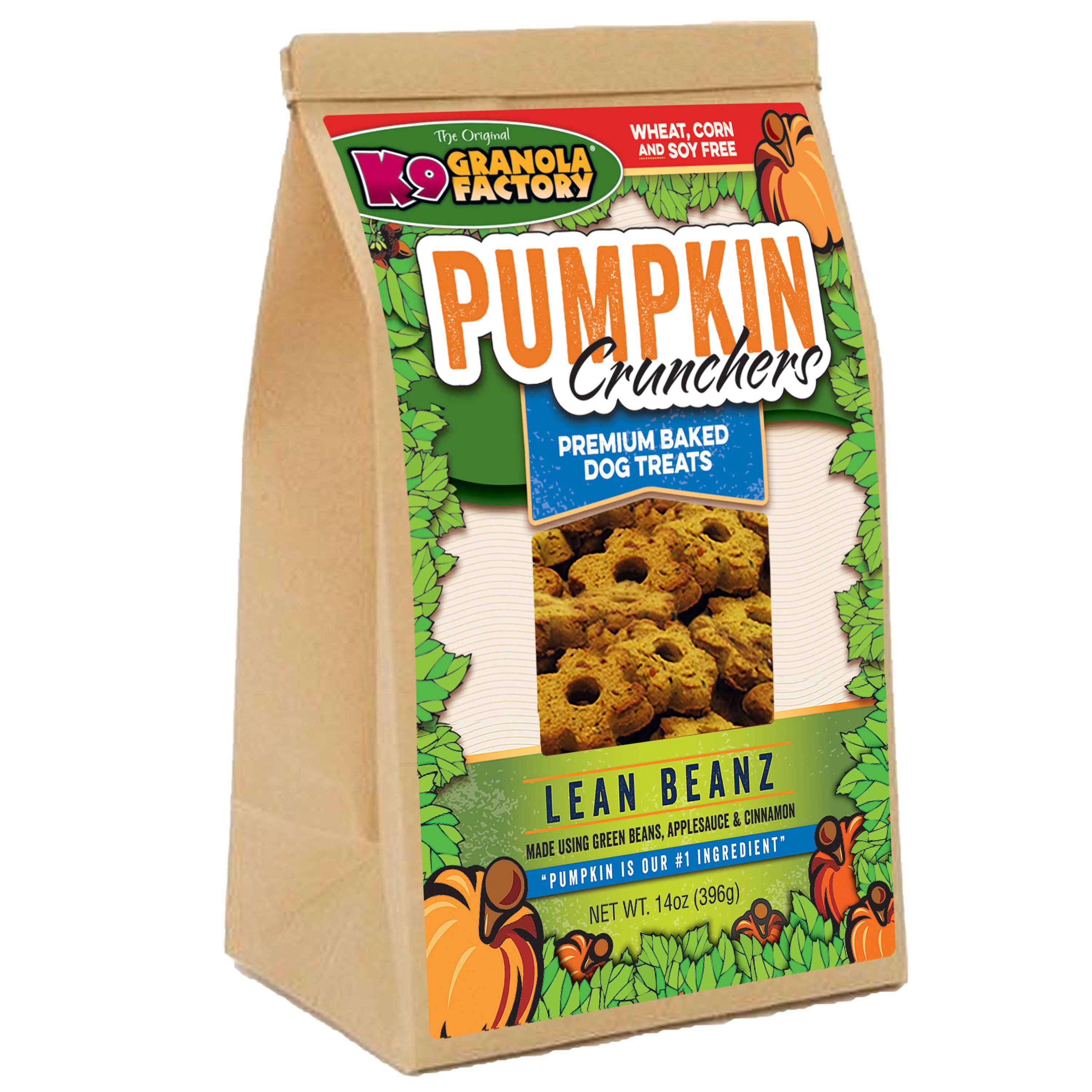 Pumpkin Crunchers, Lean Beanz Recipe Dog Treats, 14oz