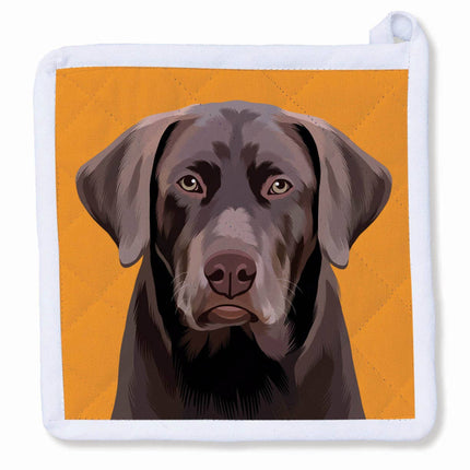 Chocolate Labrador Retriever Potholder