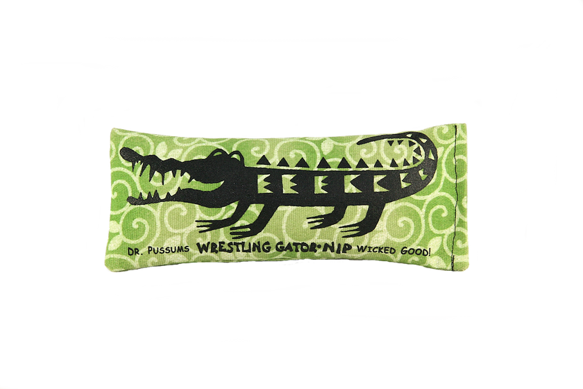 Wrestling Gator Nip Catnip Kicker Cat Toy