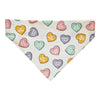 Pearhead Conversation Hearts Dog Bandana, M/L