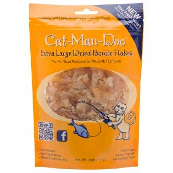 Cat-Man-Doo Extra Large Dried Shaved Bonito Flakes - .5oz