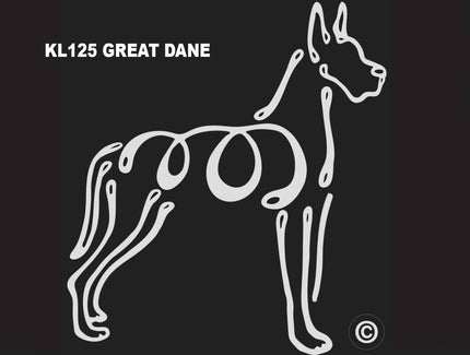 Great Dane K-line Window Tattoo