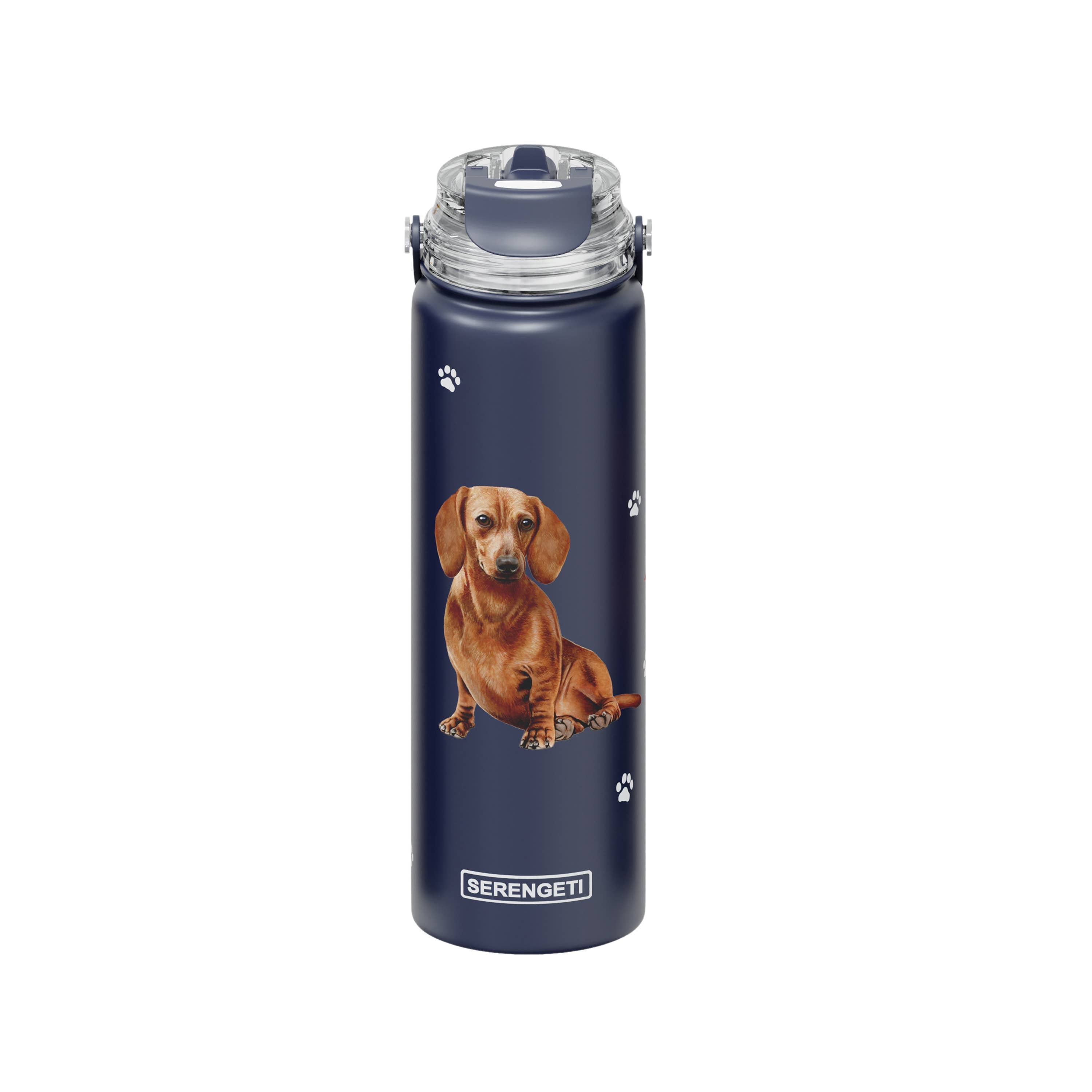 Dachshund Red Stainless Steel Water Bottle 24 Oz. Serengeti