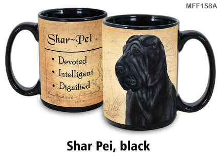 Shar Pei Black Mug Coffee Cup