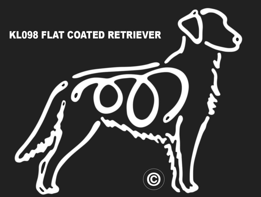 Flat Coated Retriever K-line Window Tattoo