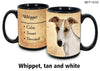 Whippet Tan/White Coffee Mug Cup