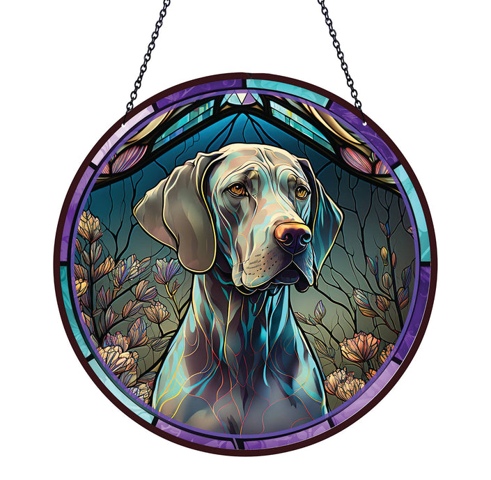 Weimaraner Suncatcher with Chain