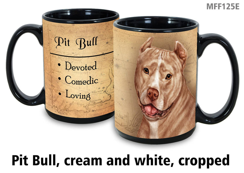 Pit Bull Cream/White Cropped Mug Coffee Cup