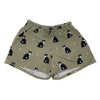 Black and White Cat Lounge Shorts