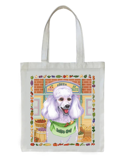 Poodle White -   Dog Breed Tote Bag