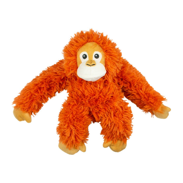 Dog Toy Orangutan Orange Plush Rope Body Toy