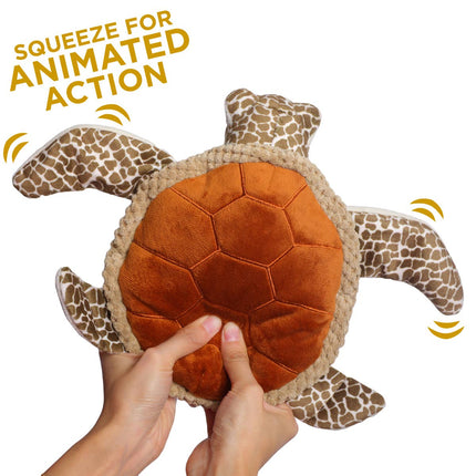 Animated Sea Turtle Dog Toy