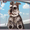 Schnauzer Uncropped - Dogs On The Move Window Decal