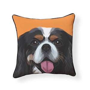 Cavalier King Charles Spaniel Black Tan Pillow