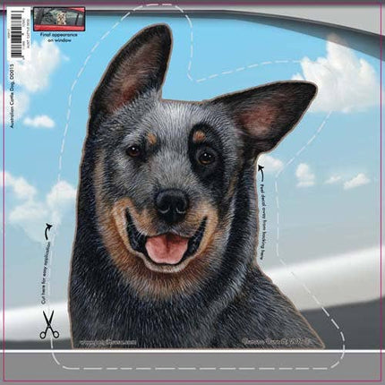 Australian Cattle Dog - Dogs On The Move Window Decal