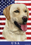 Yellow Labrador -  All-American II Garden Flag