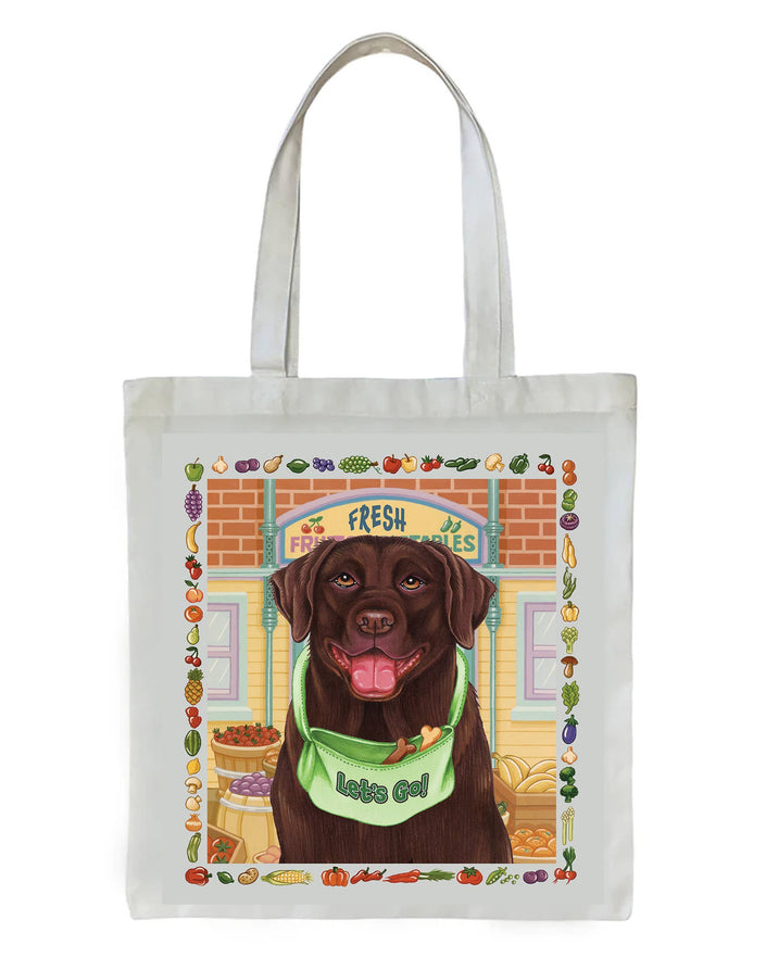 Chocolate Labrador -   Dog Breed Tote Bag