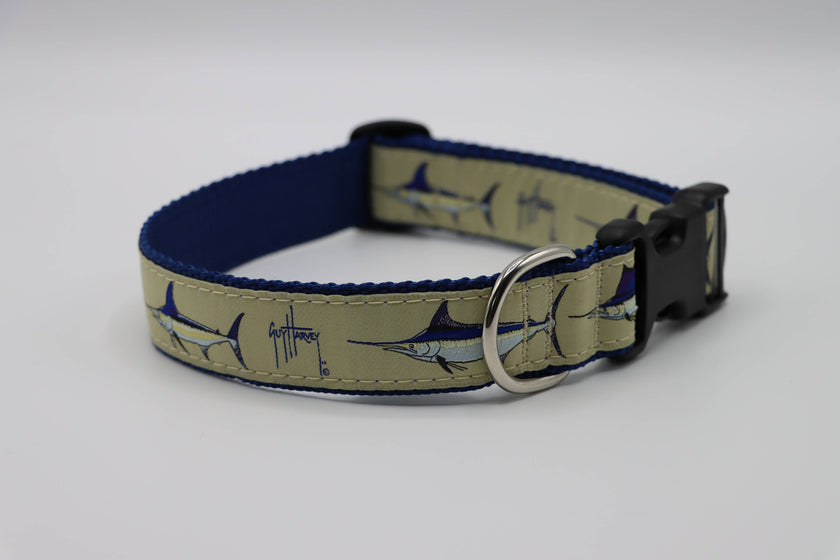 Guy Harvey Grand Slam Sailfish Side Release Buckle Clip Dog Collar or Leash