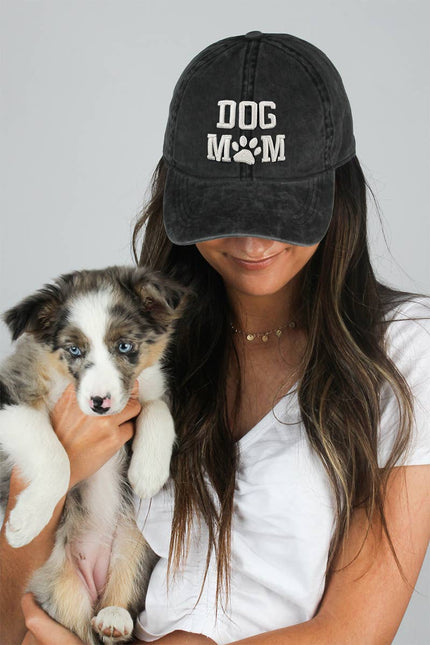 Dog Mom Embroidered Baseball Cap