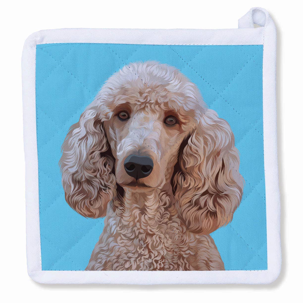 Poodle Brown Potholder