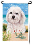 This Havanese White Garden Flag is a testament to the beauty of your favorite breed and the American Flag.