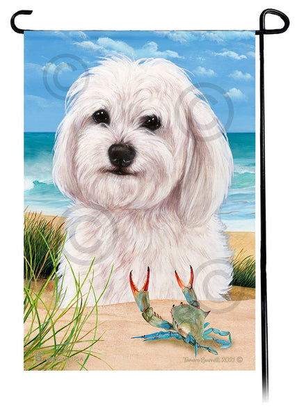 This Havanese White Garden Flag is a testament to the beauty of your favorite breed and the American Flag.