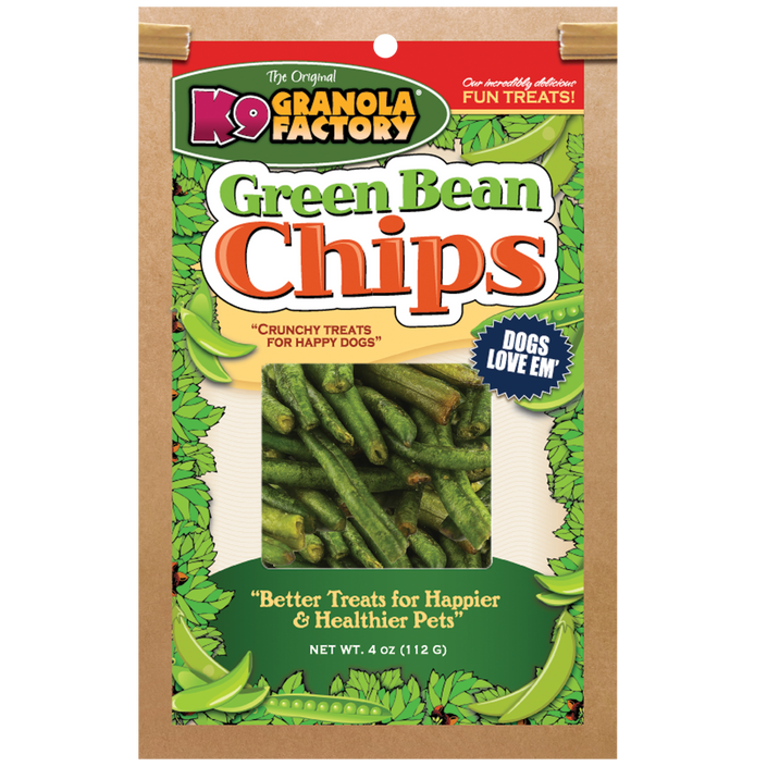 Chip Collection, Green Bean Chips For Dogs, 4oz