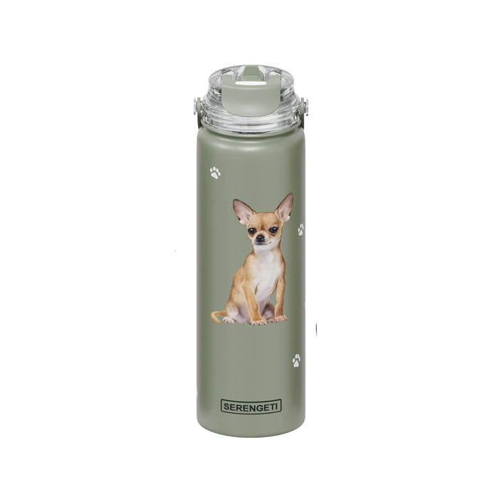 Chihuahua Stainless Steel Water Bottle 24 Oz. Serengeti