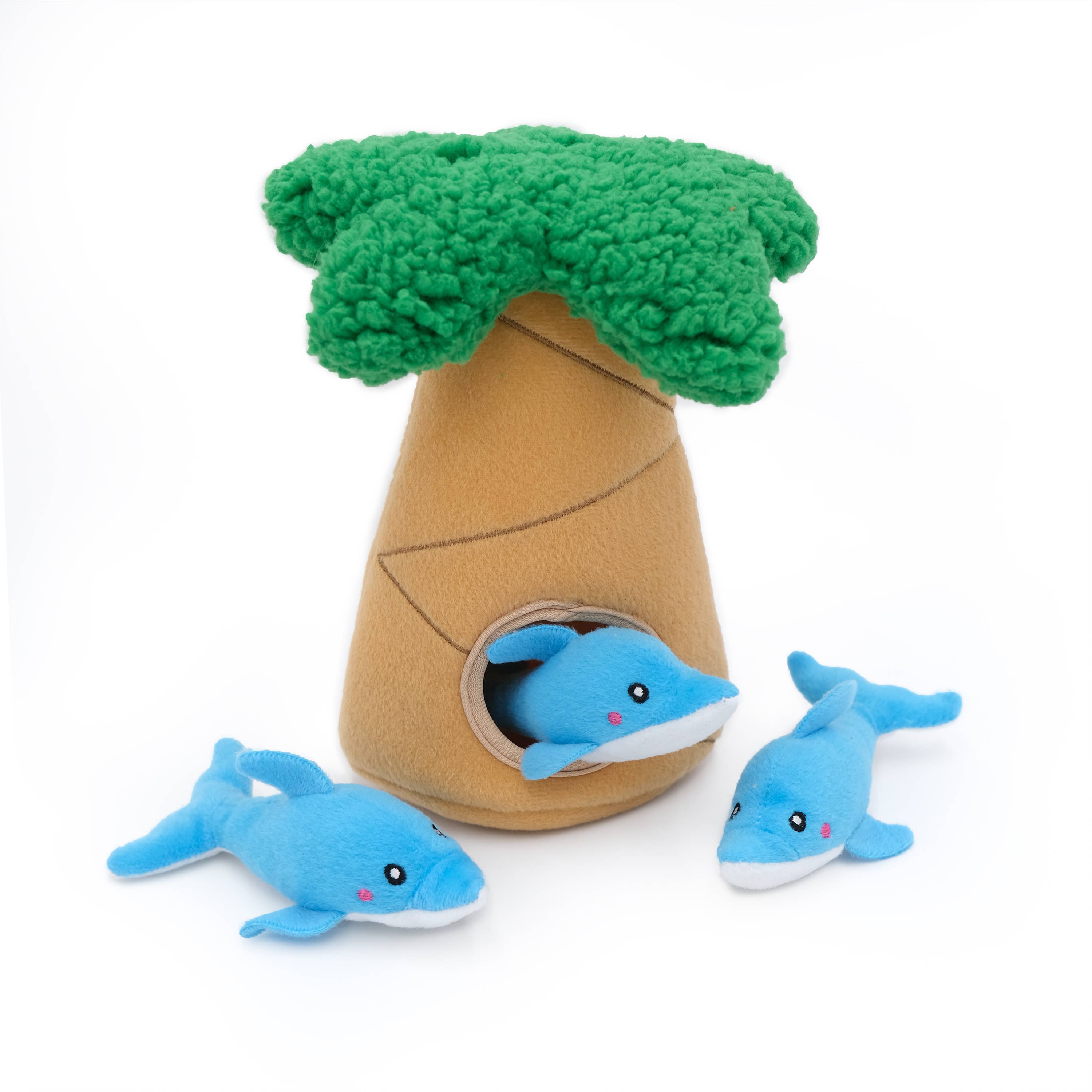 Zippy Burrow® - Dolphins in Palm Tree – Salty Paws