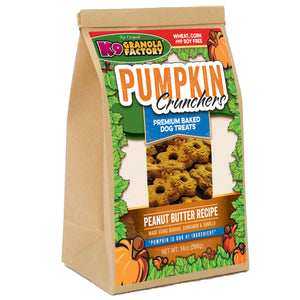 Pumpkin Crunchers, Peanut Butter Recipe Dog Treats, 14oz