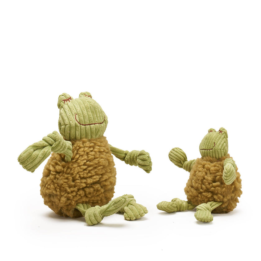 Fiona Frog HuggleFleece® FlufferKnottie™ Plush Dog Toy