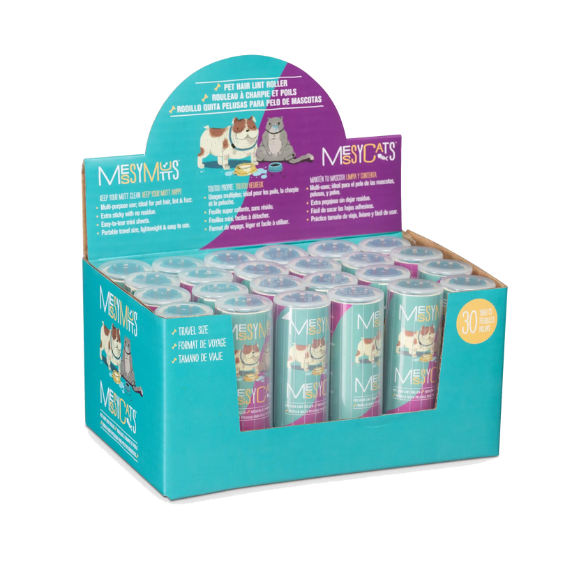 Messy Mutts Pet Hair Lint Rollers- Each