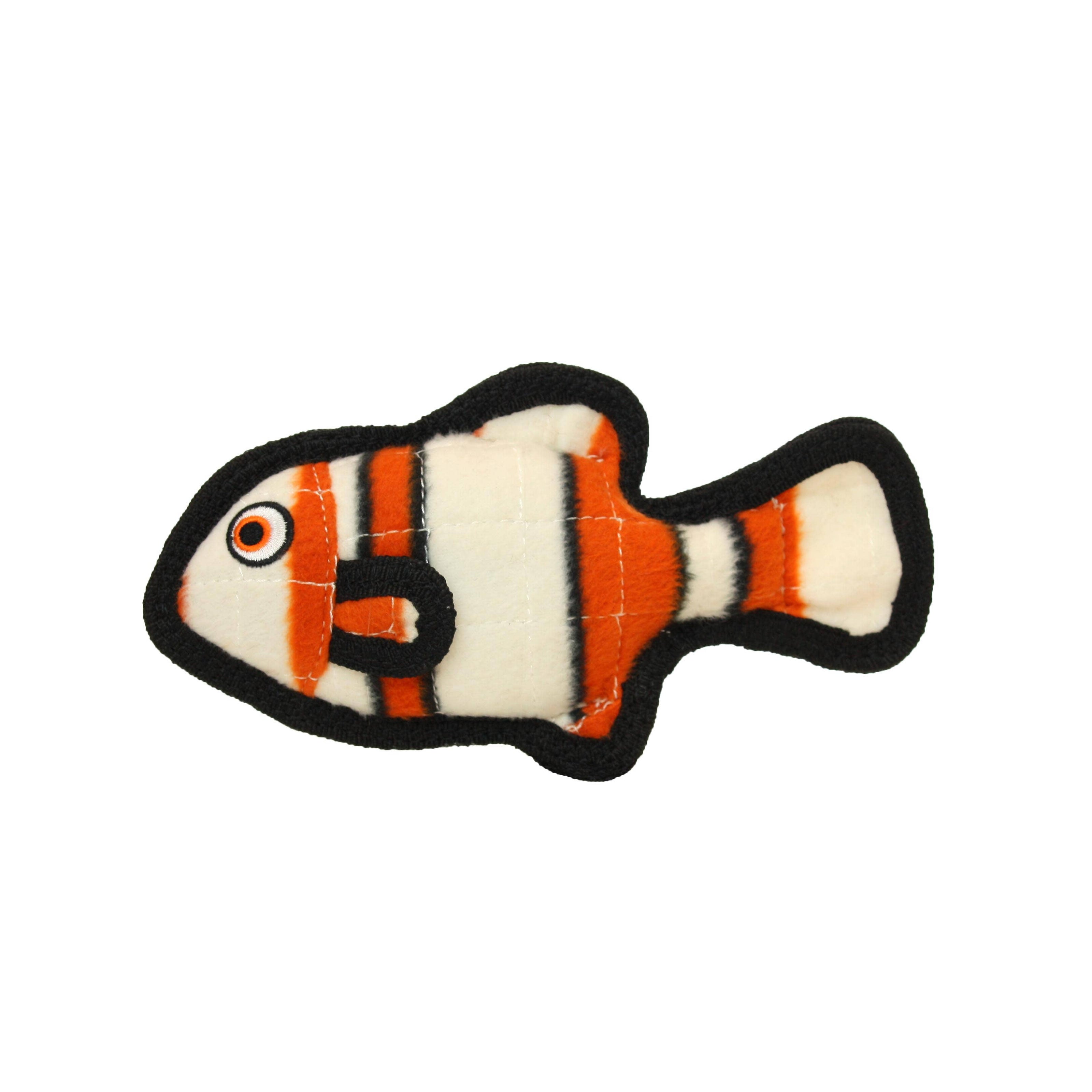 Tuffy Ocean Jr Fish - Orange, Durable, Squeaky Dog Toy