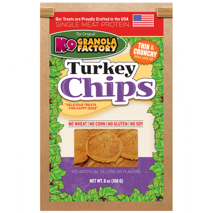 Chip Collection, Single Meat Protein Turkey Chips For Dogs, 6oz