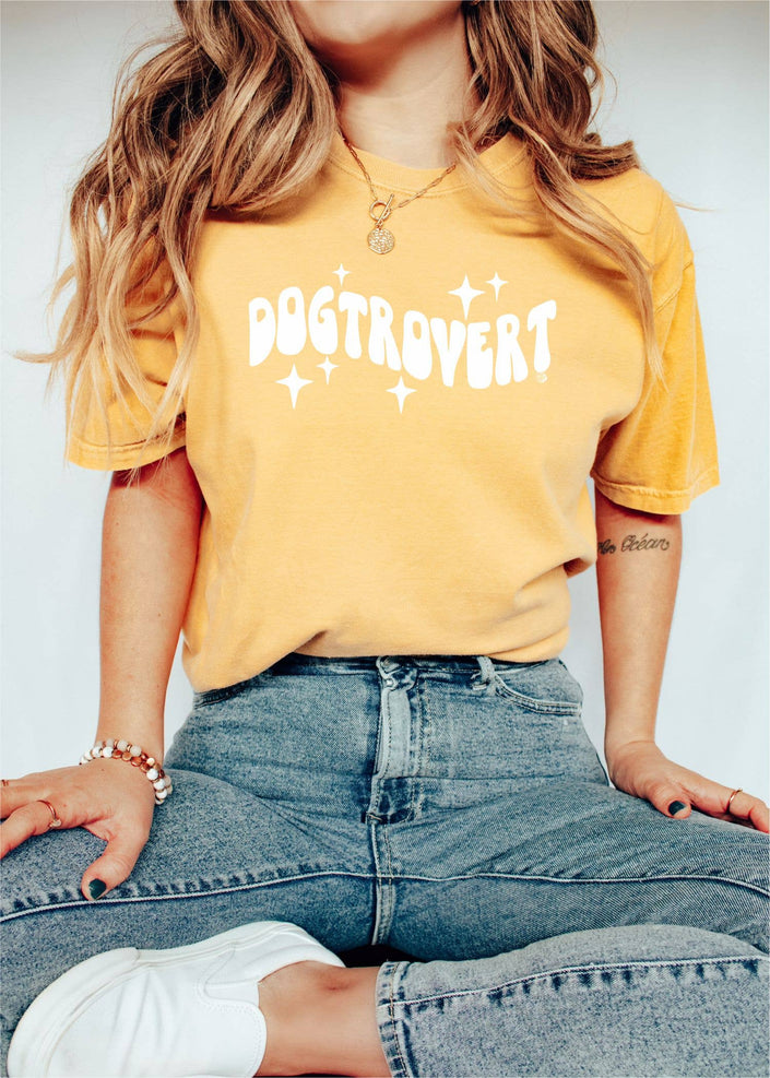 Dogtrovert Retro Wave Graphic Tee T-Shirt