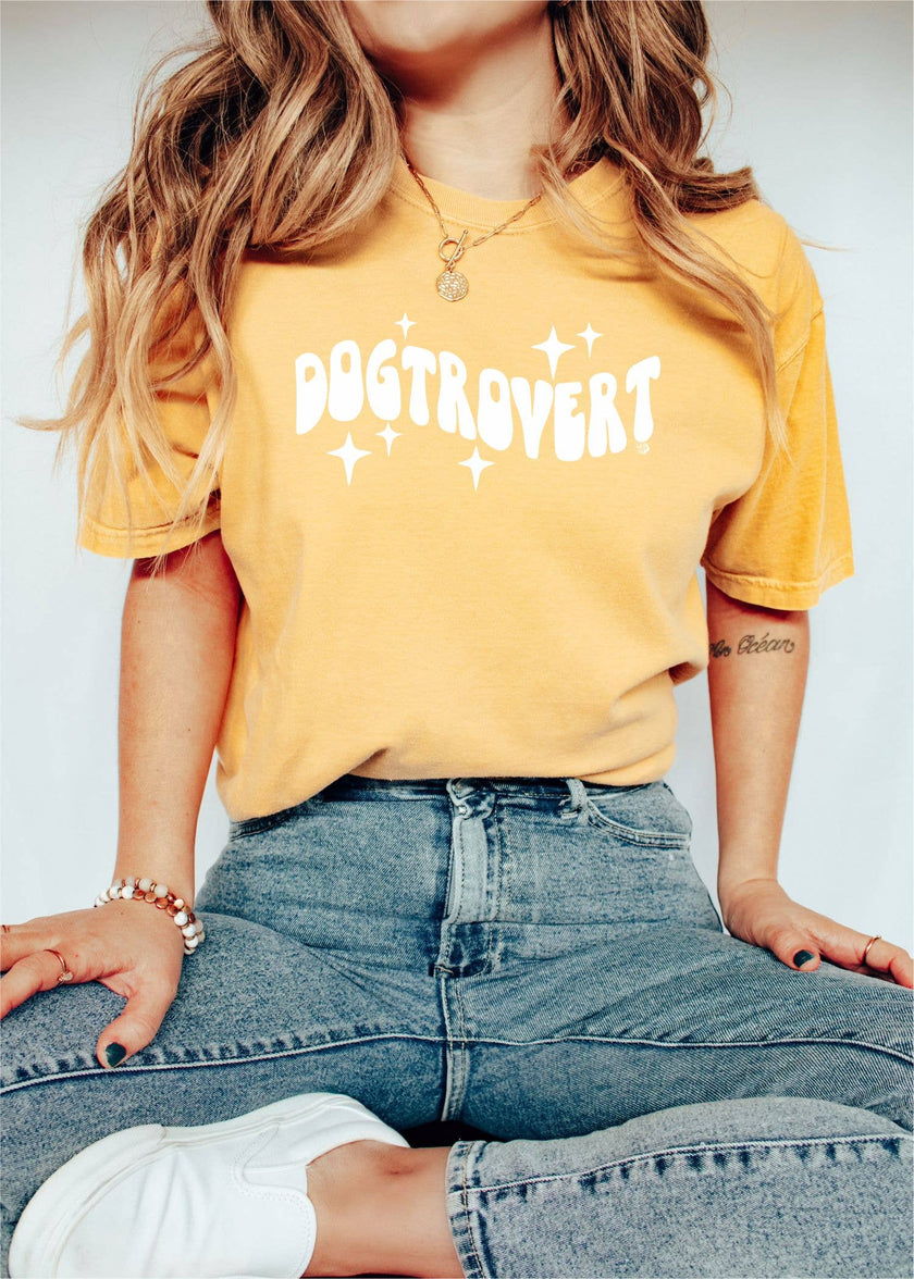 Dogtrovert Retro Wave Graphic Tee T-Shirt