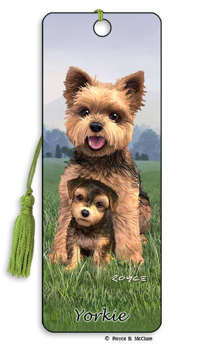 Yorkie 3D Dog Bookmark