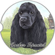 Cocker Spaniel, Black Car Coaster