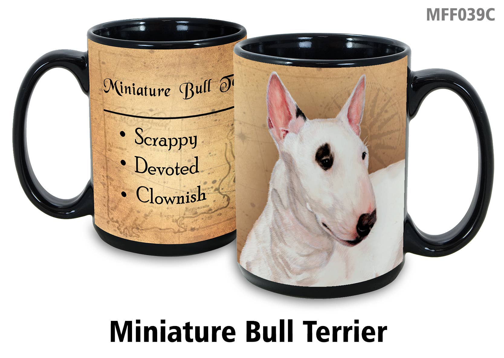 Bull Terrier Mini White Mug Coffee Cup