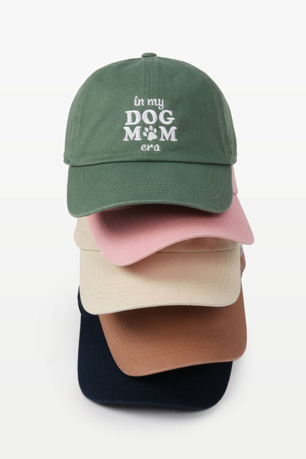 In My Dog Mom Era Embroidered Baseball Cap