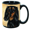 Dachshund Long Haired Black/Tan Mug Coffee Cup