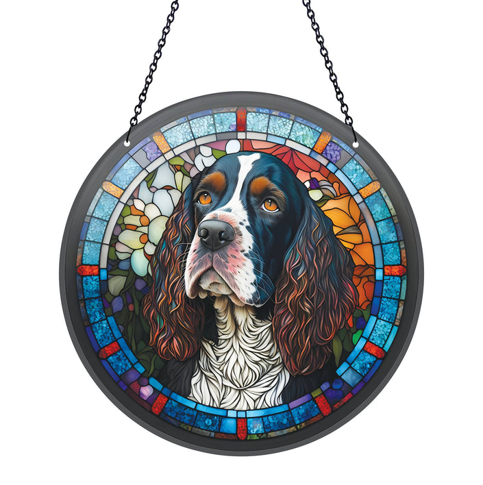 Springer Spaniel Suncatcher with Chain